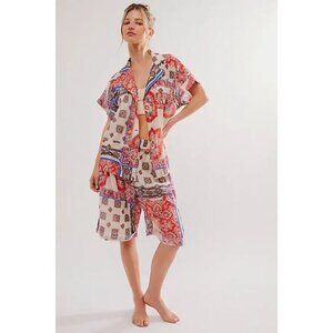 Intimately Free People Oasis Lounge Set Tea Combo Size Large Paisley Floral